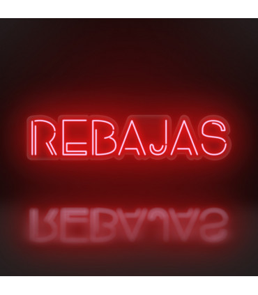 Cartel Neón Rebajas