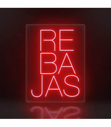 Cartel Neón Rebajas