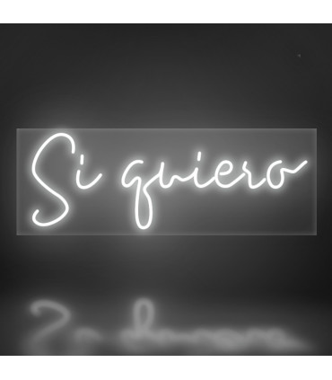 Alquiler Cartel Neón Sí Quiero