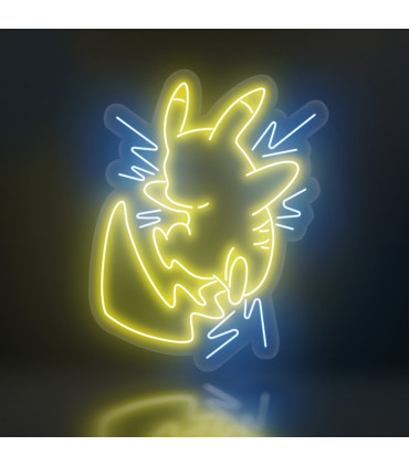 Cartel Neón Pikachu